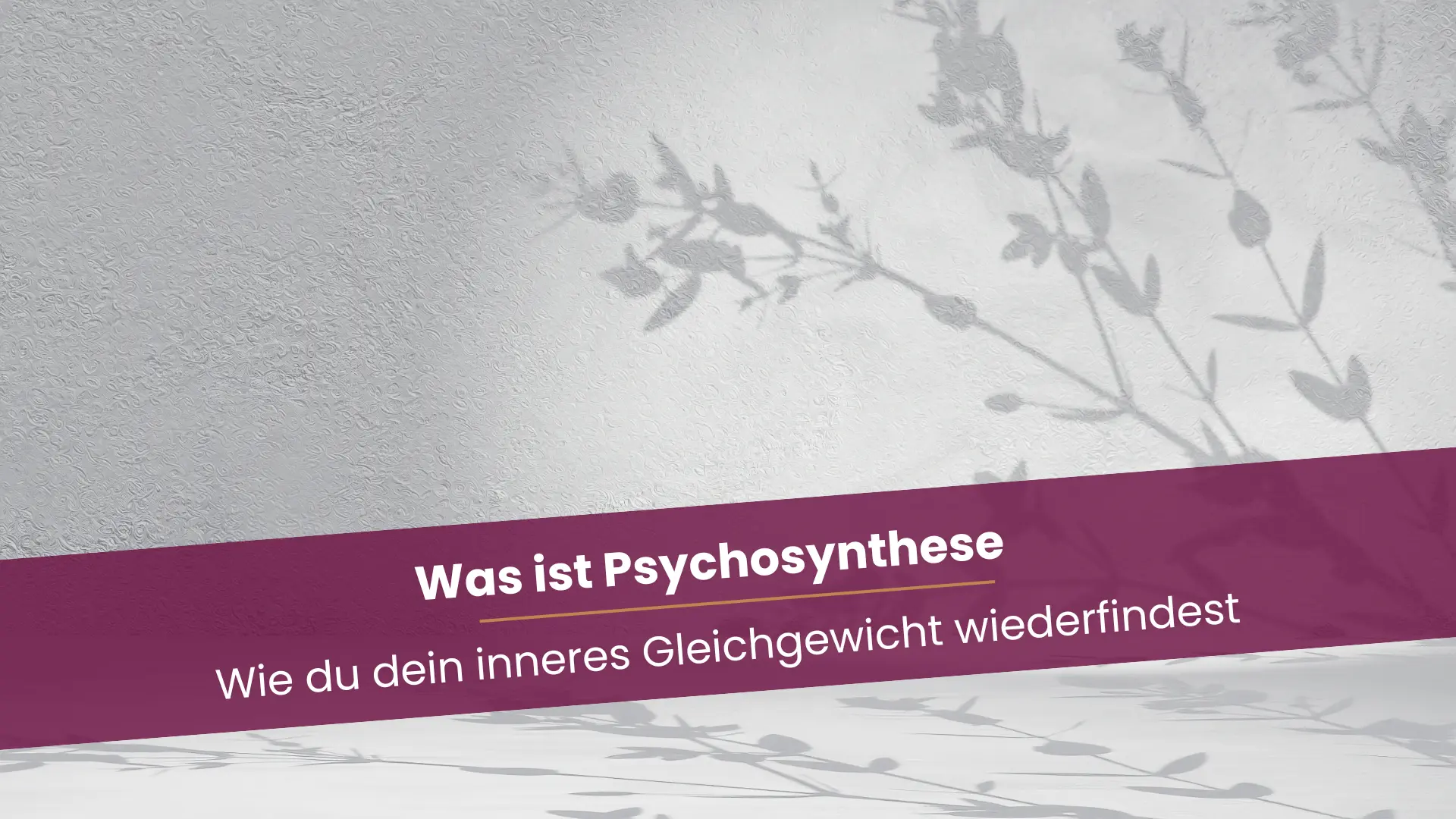 Man sieht die Schatten von Zweigen auf einer grauen Wand.